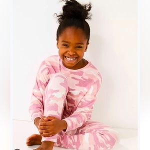 ⭐️M&S girl’s pink camouflage pajamas Age 9-10 NWOT